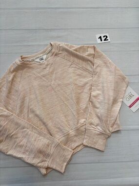 Athleta Girl Light Peach Heather Pullover Sweatshirt